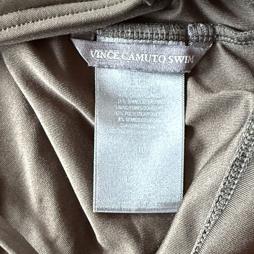 Vince Camuto Plunge One-Piece Swimsuit Womens 10 - Picture 4 of 8